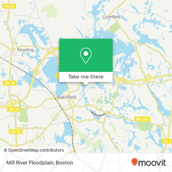 Mapa de Mill River Floodplain