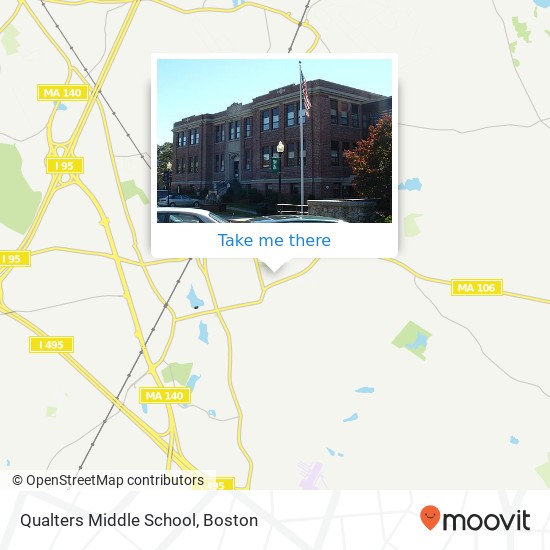 Qualters Middle School map