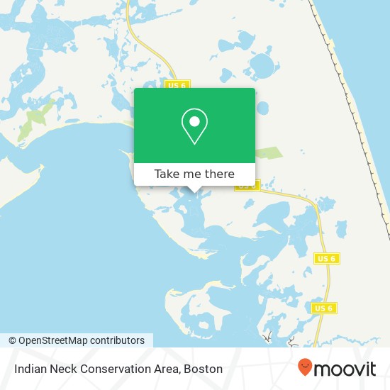 Indian Neck Conservation Area map
