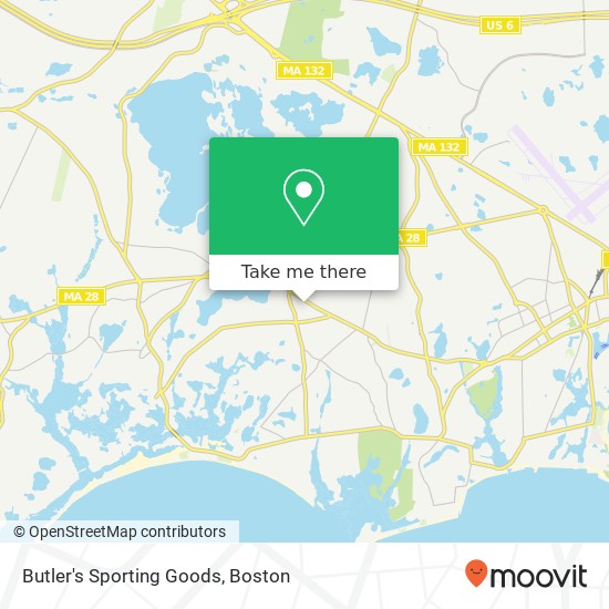 Mapa de Butler's Sporting Goods