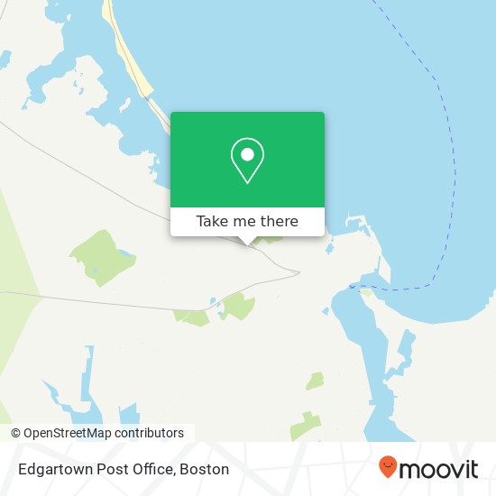 Edgartown Post Office map