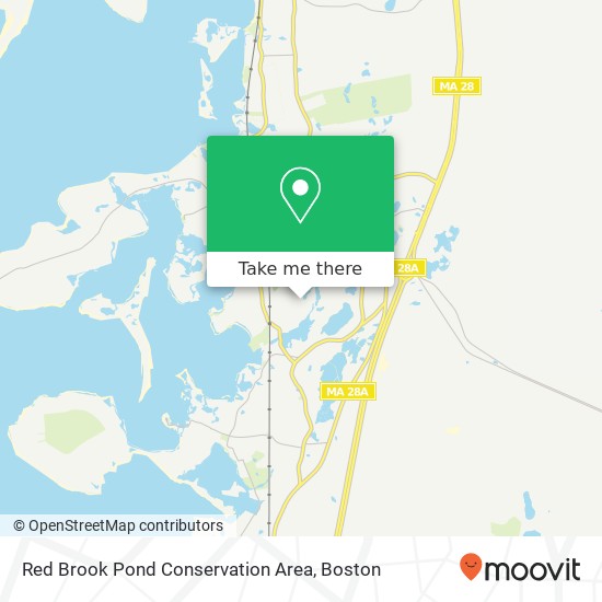 Mapa de Red Brook Pond Conservation Area