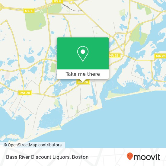 Mapa de Bass River Discount Liquors