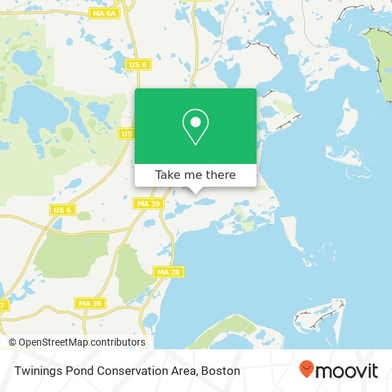Twinings Pond Conservation Area map