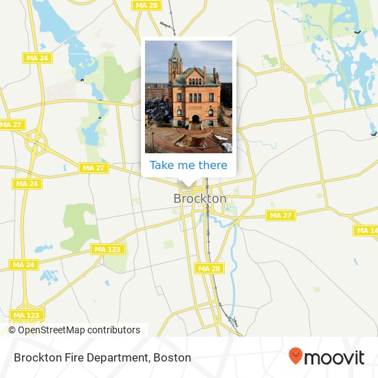 Brockton Fire Department map
