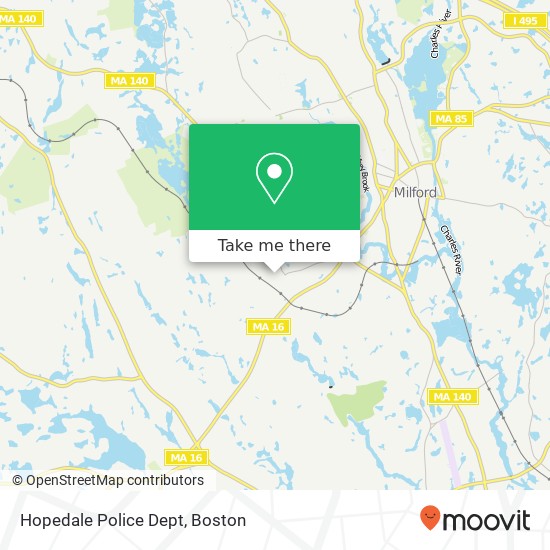 Mapa de Hopedale Police Dept