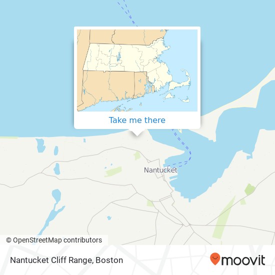 Nantucket Cliff Range map