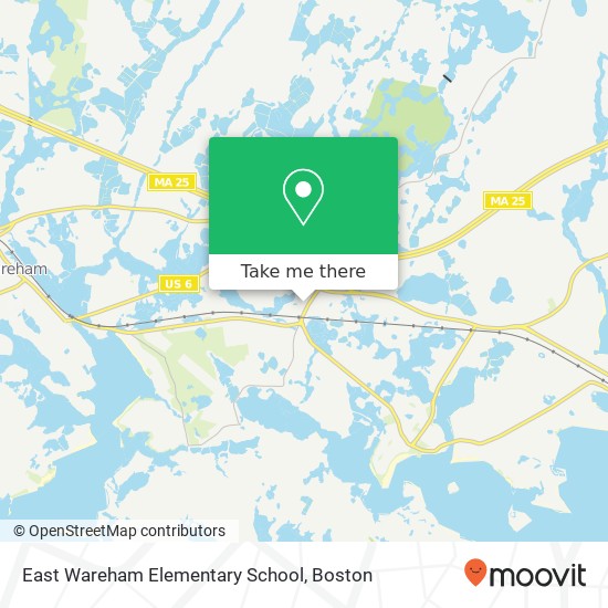 Mapa de East Wareham Elementary School