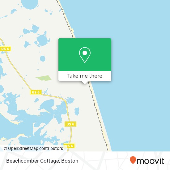 Beachcomber Cottage map