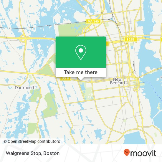 Mapa de Walgreens Stop