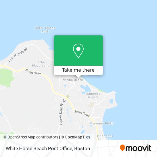 White Horse Beach Post Office map