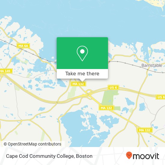 Cape Cod Community College map