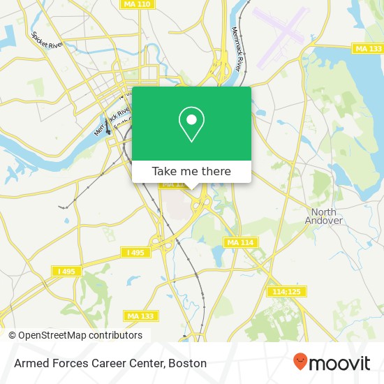 Mapa de Armed Forces Career Center