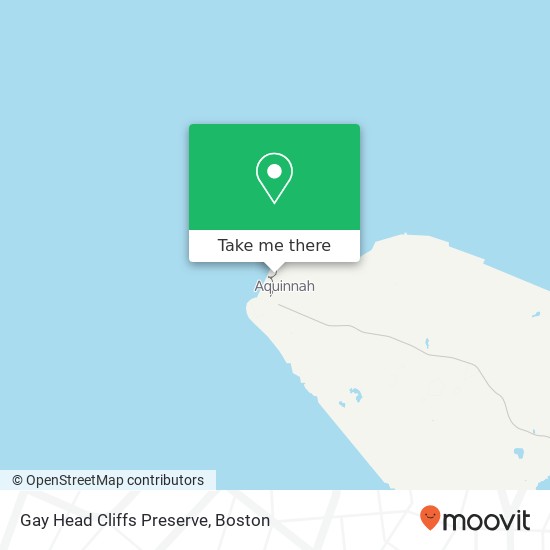 Mapa de Gay Head Cliffs Preserve