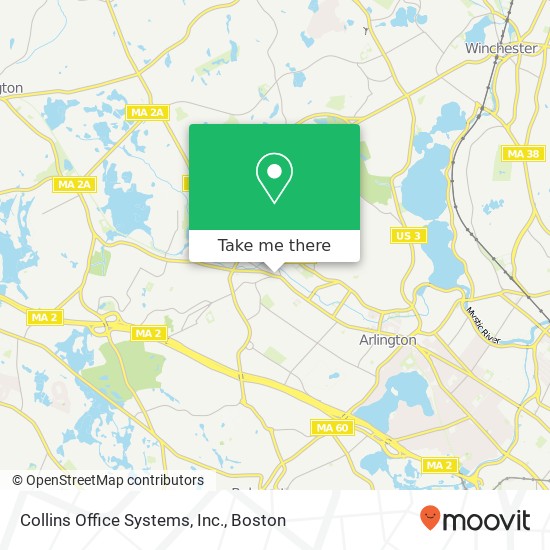 Collins Office Systems, Inc. map