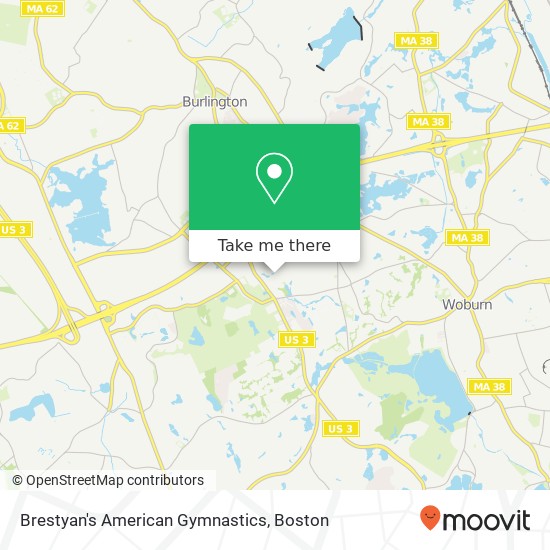 Mapa de Brestyan's American Gymnastics