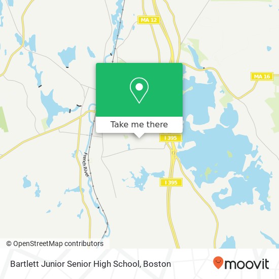 Bartlett Junior Senior High School map