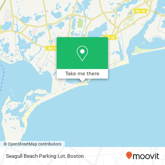 Seagull Beach Parking Lot map