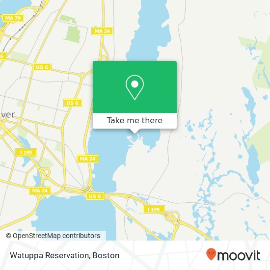 Watuppa Reservation map