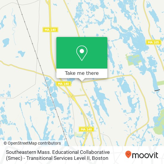 Mapa de Southeastern Mass. Educational Collaborative (Smec) - Transitional Services Level II