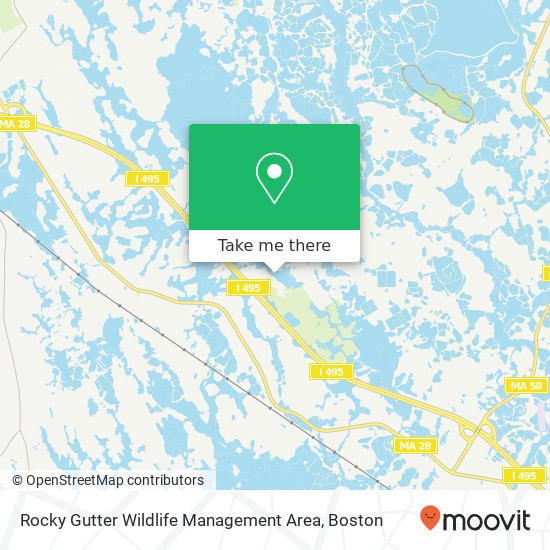 Mapa de Rocky Gutter Wildlife Management Area