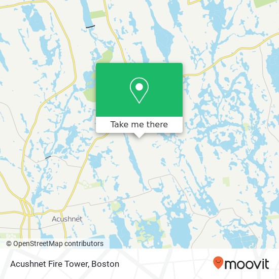 Acushnet Fire Tower map