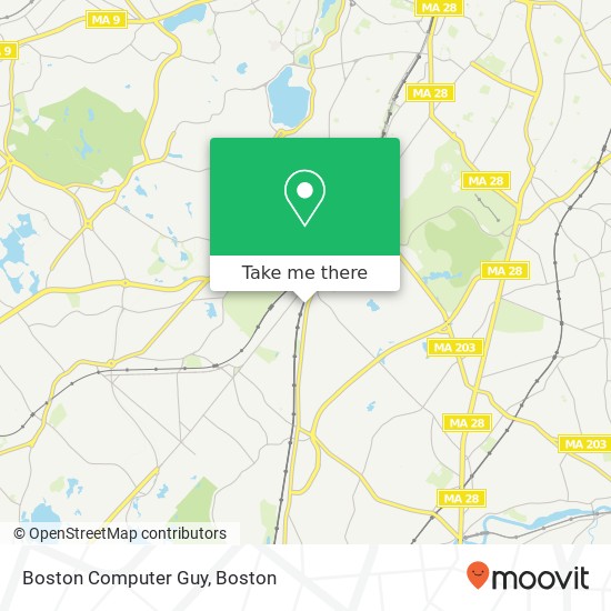 Mapa de Boston Computer Guy