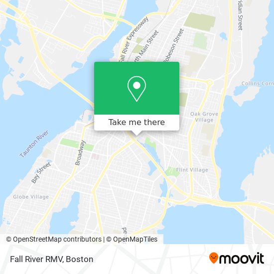 Mapa de Fall River RMV