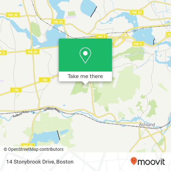 Mapa de 14 Stonybrook Drive