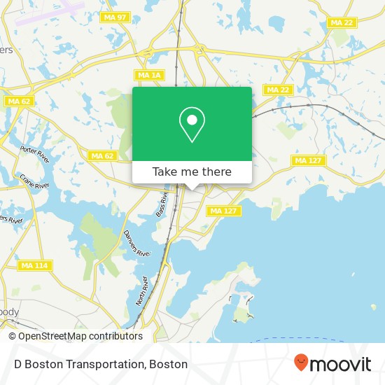 D Boston Transportation map