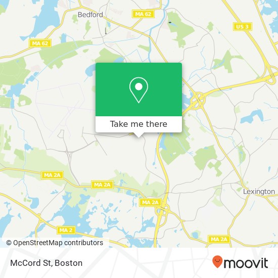 McCord St map