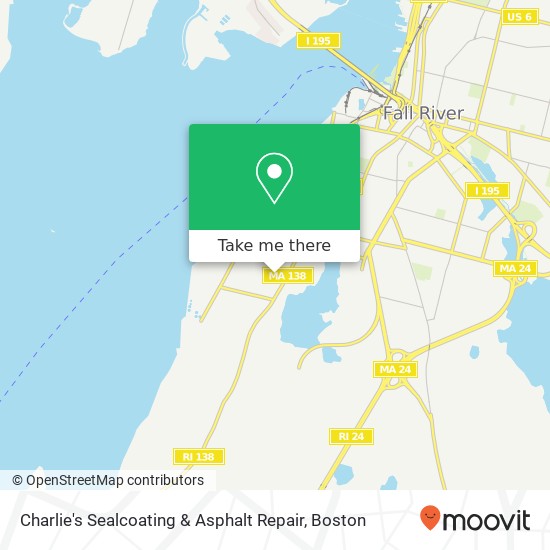 Mapa de Charlie's Sealcoating & Asphalt Repair