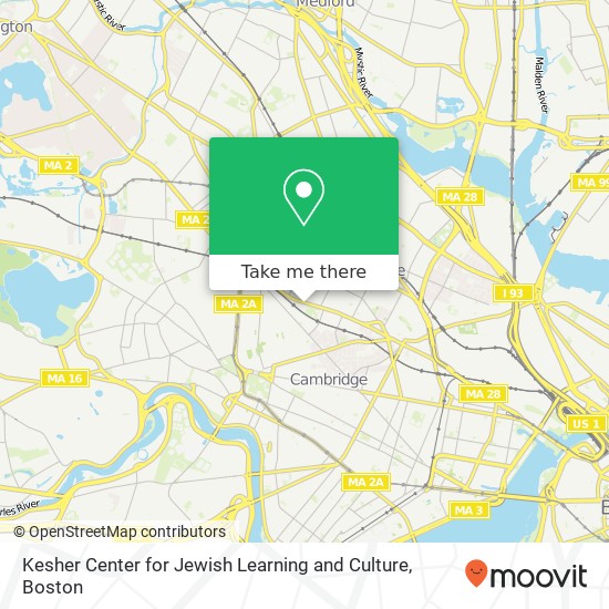 Mapa de Kesher Center for Jewish Learning and Culture