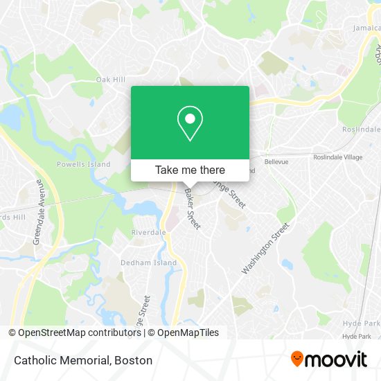 Catholic Memorial map