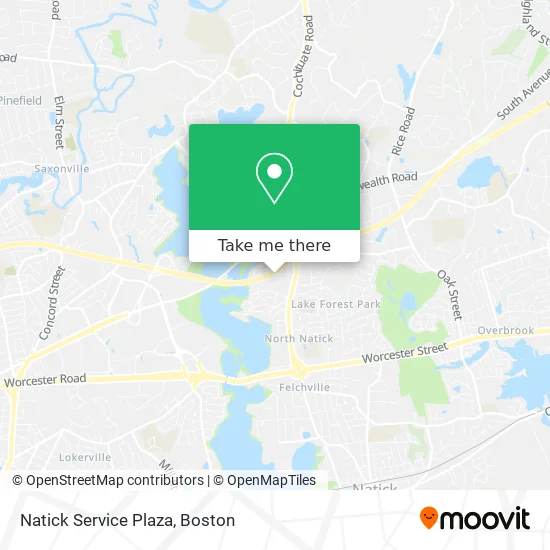 Natick Service Plaza map