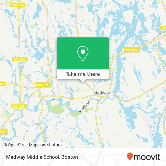 Medway Middle School map