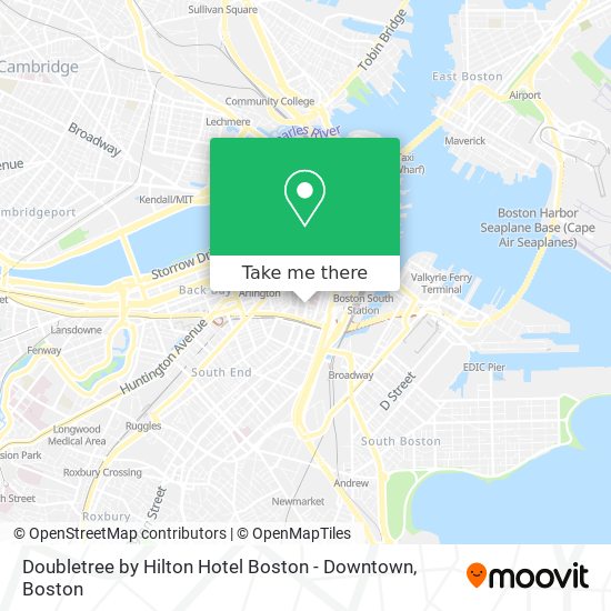 Doubletree by Hilton Hotel Boston - Downtown map