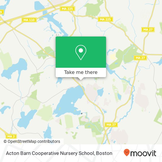 Mapa de Acton Barn Cooperative Nursery School