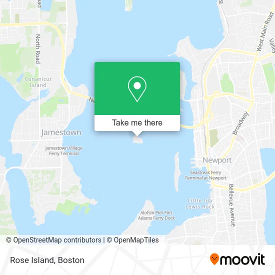 Rose Island map