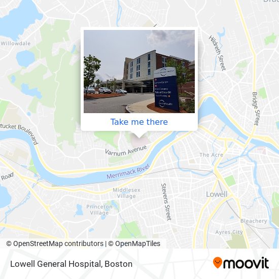 Lowell General Hospital map