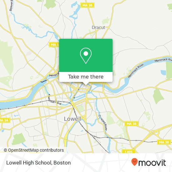 Lowell High School map