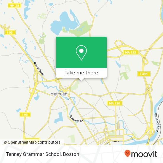 Mapa de Tenney Grammar School
