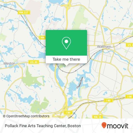 Mapa de Pollack Fine Arts Teaching Center