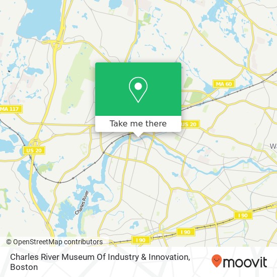 Mapa de Charles River Museum Of Industry & Innovation