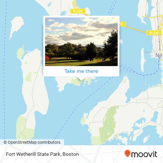 Mapa de Fort Wetherill State Park