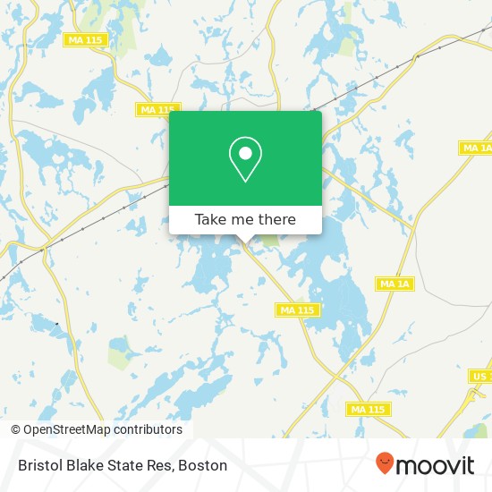Mapa de Bristol Blake State Res