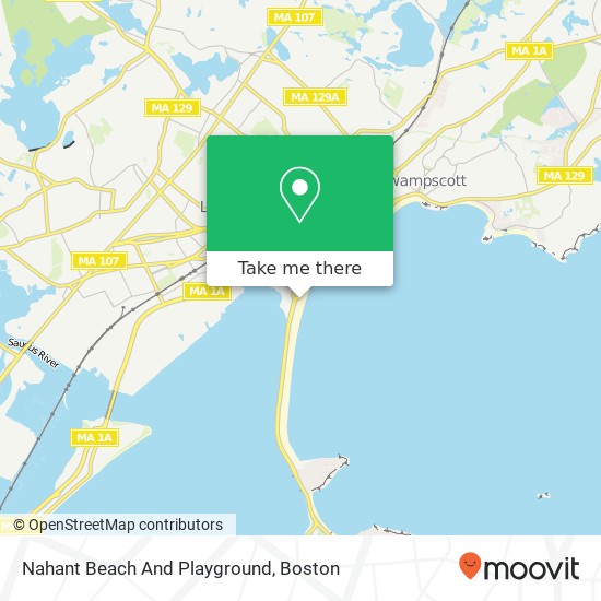 Nahant Beach And Playground map