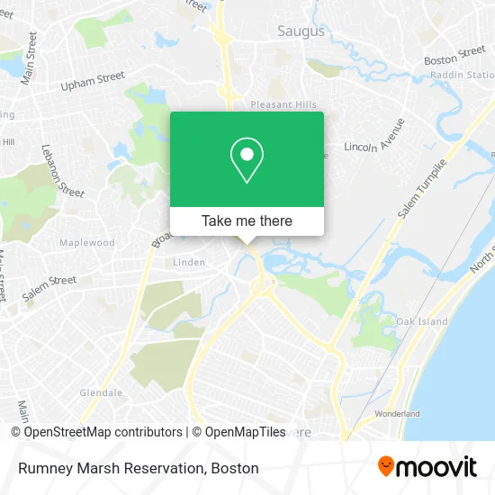 Rumney Marsh Reservation map