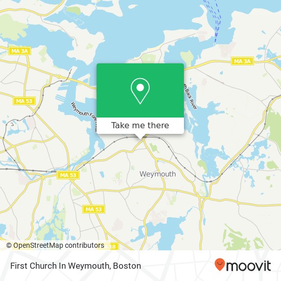 First Church In Weymouth map