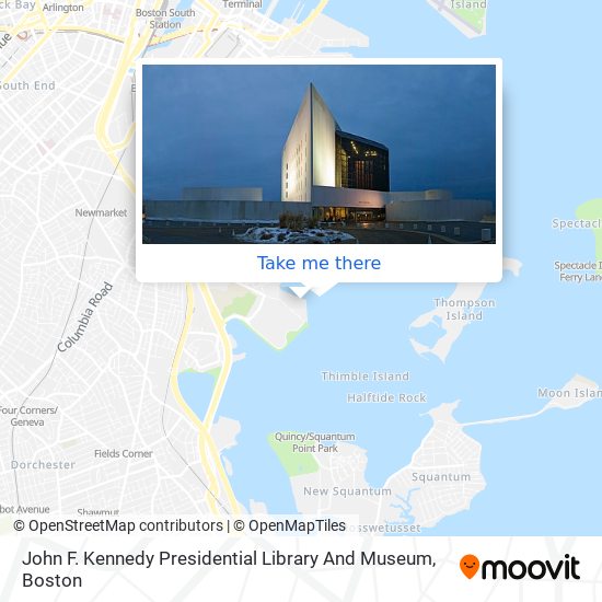 John F. Kennedy Presidential Library And Museum map